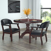 Boss Captain's guest, accent or dining chair in Black Vinyl, B9540-BK